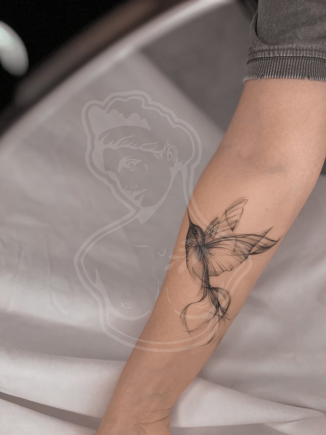 Tatuaż Fineline koliber - ArcyTattoo Lublin