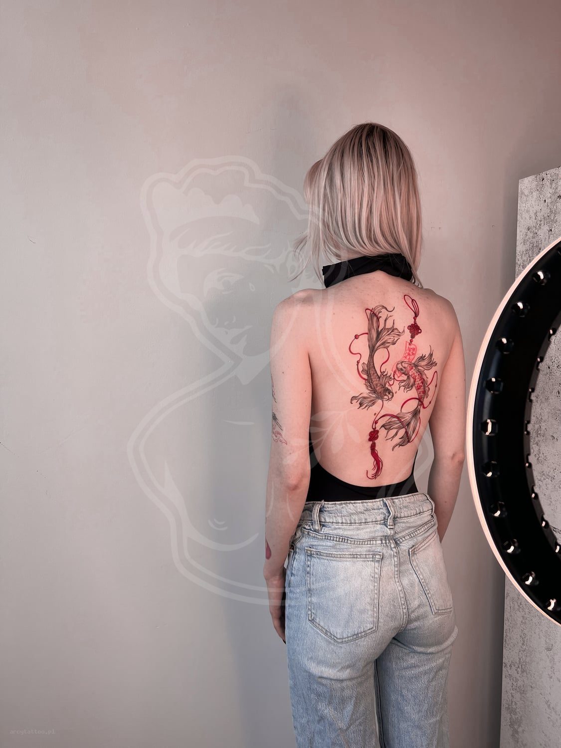 Tatuaż Graphic / ornament karp koi - ArcyTattoo Lublin