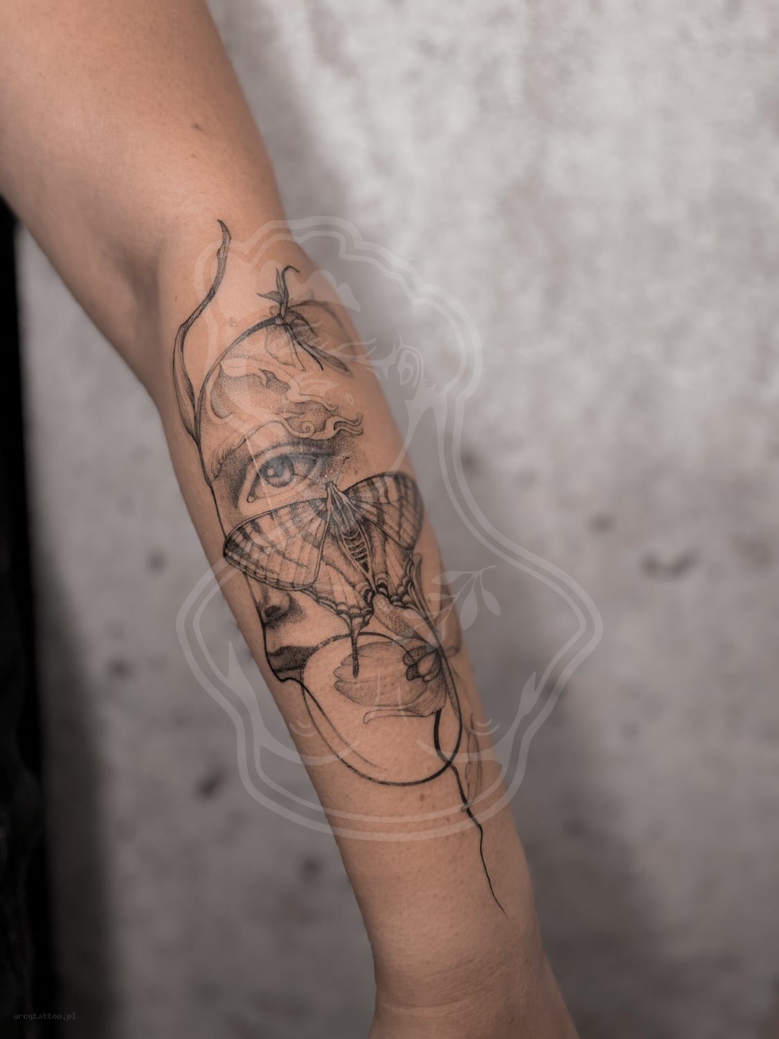 Tatuaż oko cma - ArcyTattoo Lublin