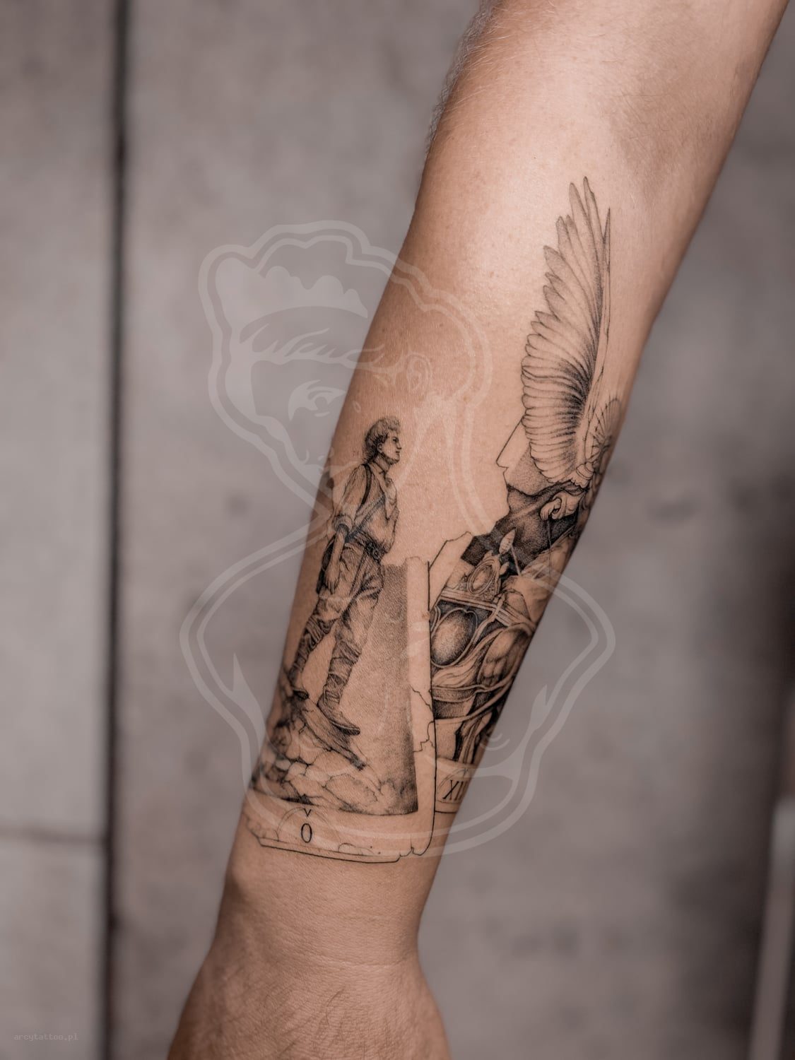 Tatuaż Graphic / ornament tarot postac - ArcyTattoo Lublin